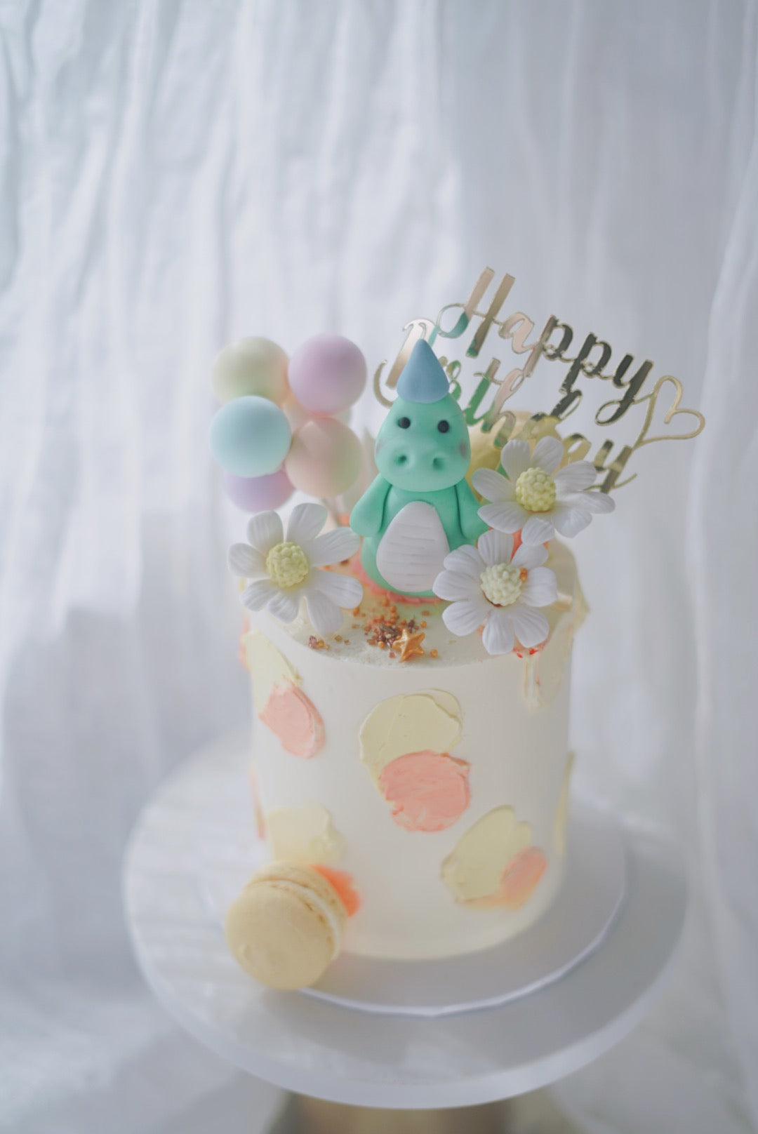 Baby Animal Cake- Daisy with Colourful Balloons