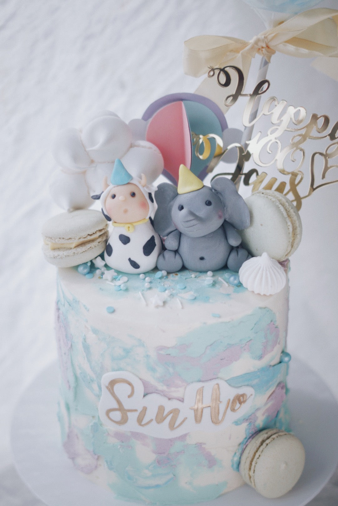 Baby Animal - Hot balloon with Meringue Cloud