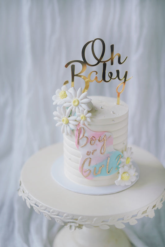 Gender Reveal Cake