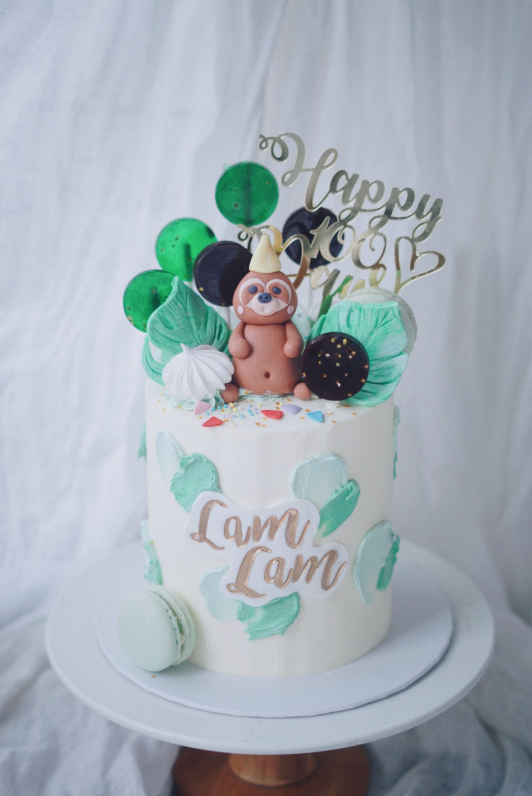 Baby Animal Cake - Forest theme with Lollipops