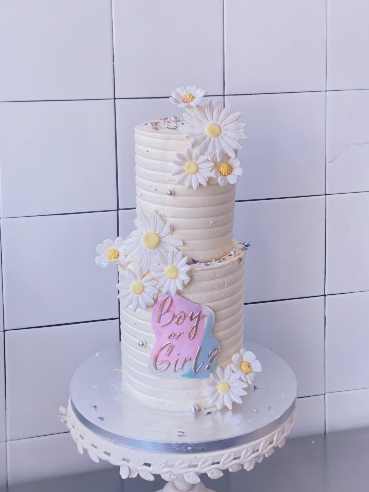 Gender Reveal Cake